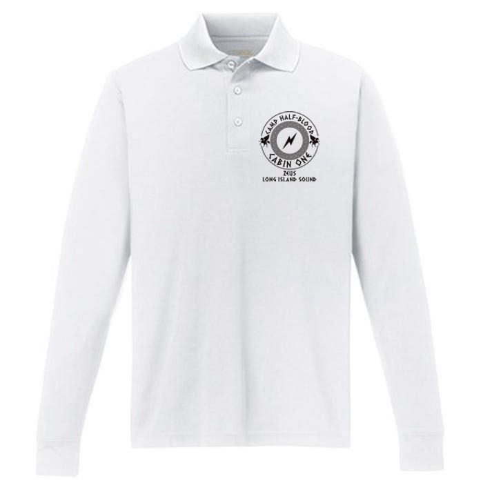 Camp Half Blood Performance Long Sleeve Polo