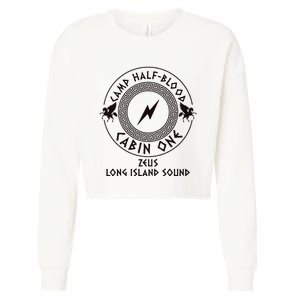 Camp Half Blood Cropped Pullover Crew