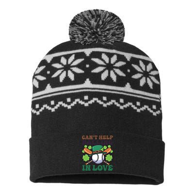 CanT Help Balling In Love Design St Patricks Baseball Cool Gift USA-Made Snowflake Beanie