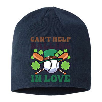 CanT Help Balling In Love Design St Patricks Baseball Cool Gift Sustainable Beanie