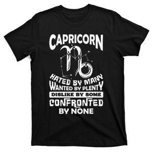 Capricorn Hated By Many December Zodiac Birthday T-Shirt