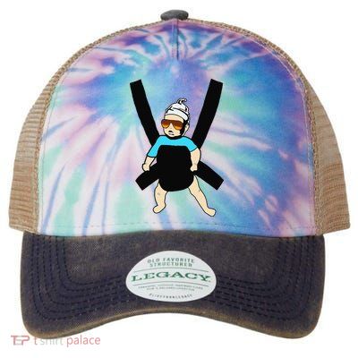 Carlos Hangover Baby with sunglasses in a strap Legacy Tie Dye Trucker Hat