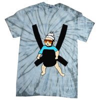 Carlos Hangover Baby with sunglasses in a strap Tie-Dye T-Shirt