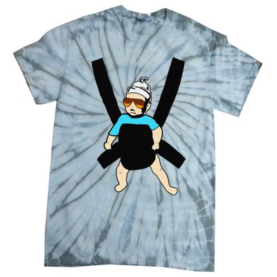 Carlos Hangover Baby with sunglasses in a strap Tie-Dye T-Shirt