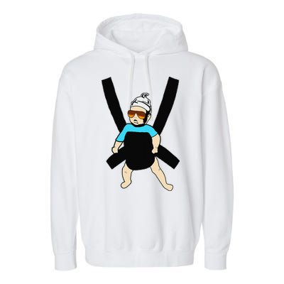 Carlos Hangover Baby with sunglasses in a strap Garment-Dyed Fleece Hoodie