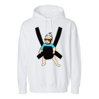 Carlos Hangover Baby with sunglasses in a strap Garment-Dyed Fleece Hoodie