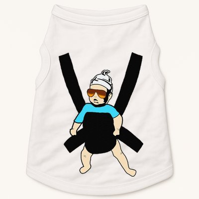 Carlos Hangover Baby with sunglasses in a strap Doggie Tank