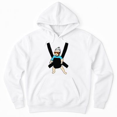 Carlos Hangover Baby with sunglasses in a strap Hoodie