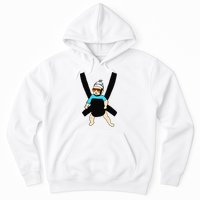 Carlos Hangover Baby with sunglasses in a strap Hoodie