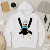 Carlos Hangover Baby with sunglasses in a strap Hoodie
