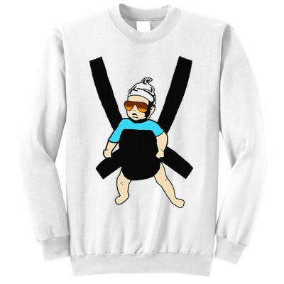 Carlos Hangover Baby with sunglasses in a strap Sweatshirt