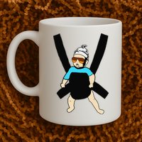 Carlos Hangover Baby with sunglasses in a strap Mug