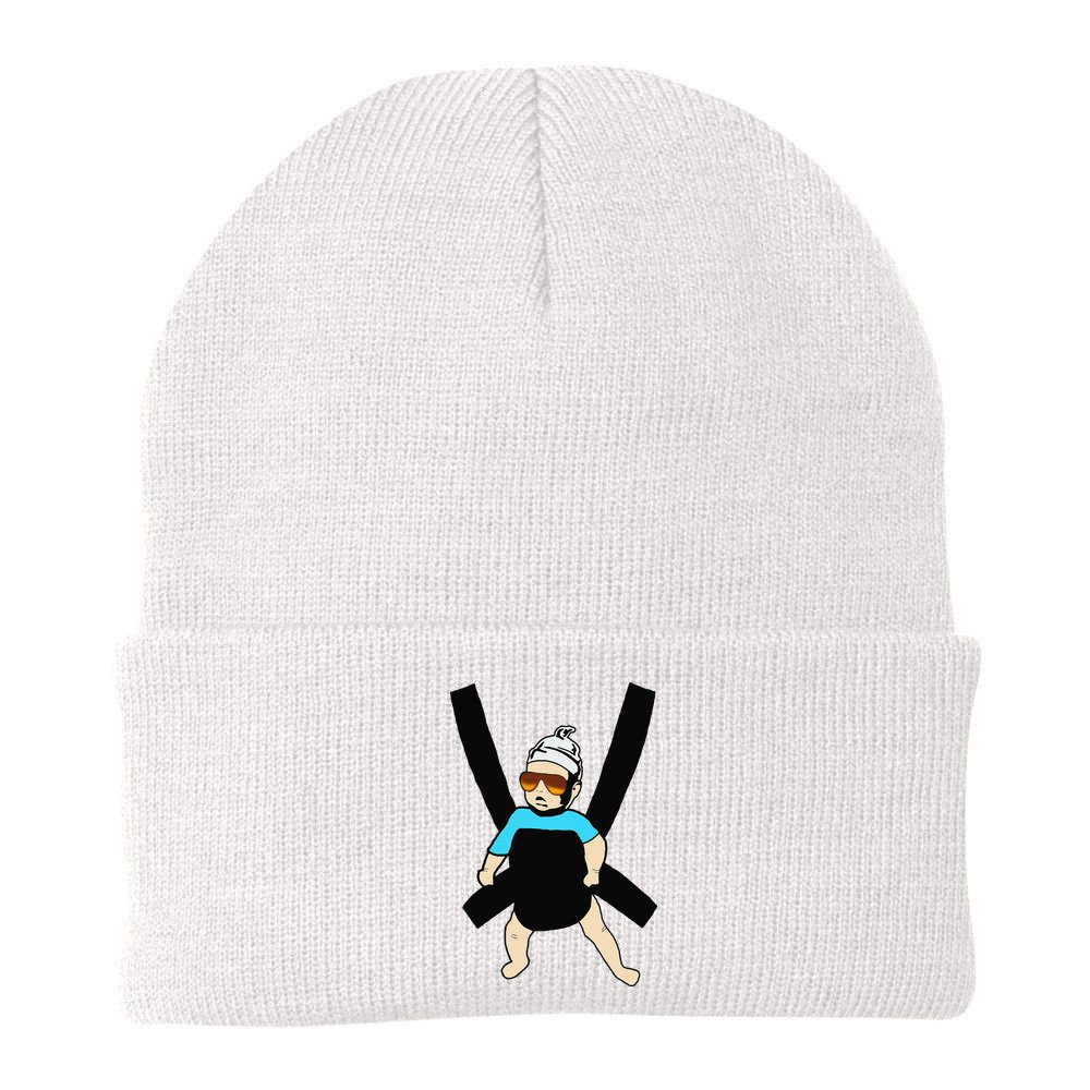 Carlos Hangover Baby with sunglasses in a strap Beanie