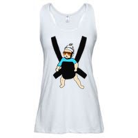 Carlos Hangover Baby with sunglasses in a strap Ladies Essential Flowy Tank