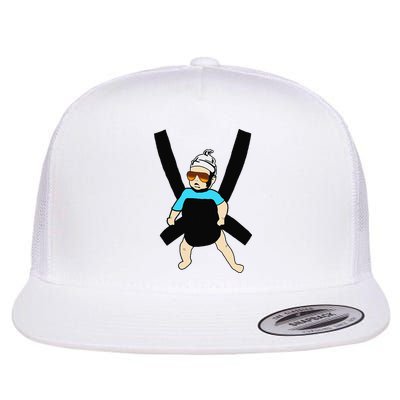 Carlos Hangover Baby with sunglasses in a strap Flatbill Hat