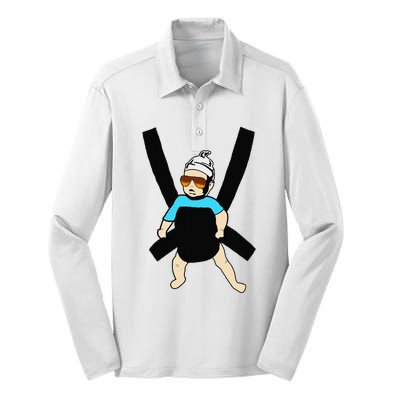 Carlos Hangover Baby with sunglasses in a strap Silk Touch Performance Long Sleeve Polo