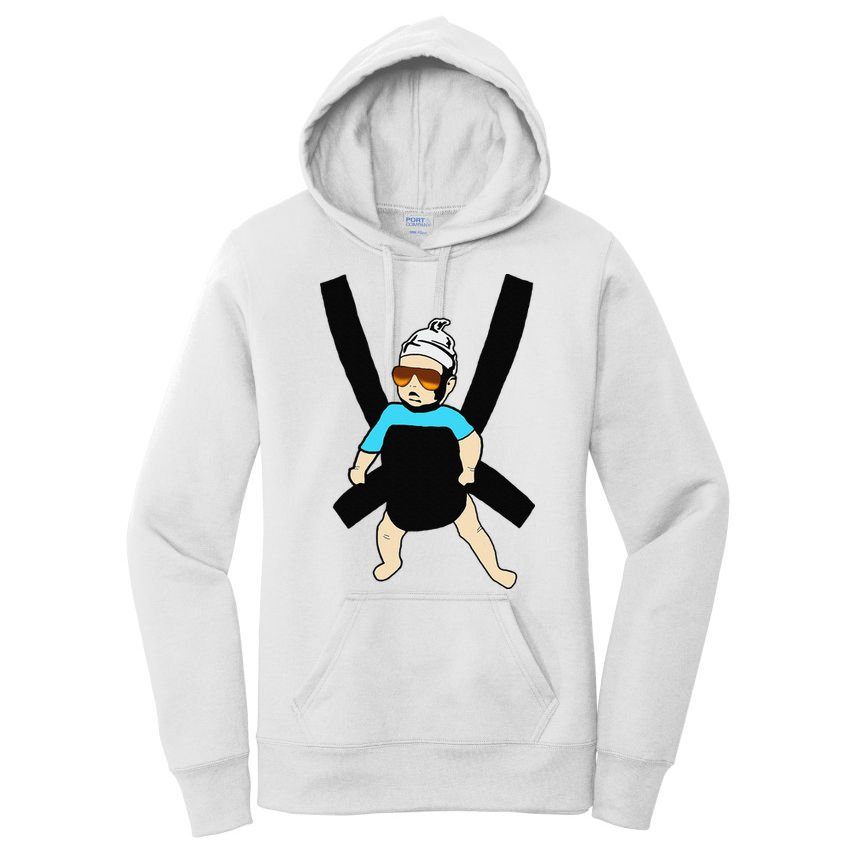 Carlos Hangover Baby with sunglasses in a strap Women's Pullover Hoodie
