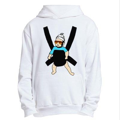 Carlos Hangover Baby with sunglasses in a strap Urban Pullover Hoodie