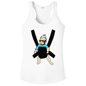 Carlos Hangover Baby with sunglasses in a strap Ladies PosiCharge Competitor Racerback Tank