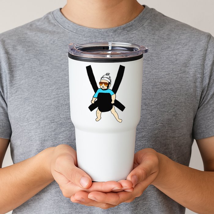 Carlos Hangover Baby with sunglasses in a strap Tumbler