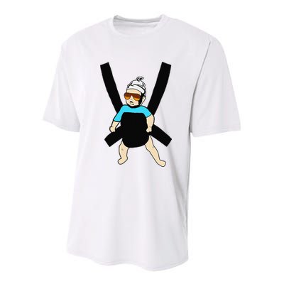 Carlos Hangover Baby with sunglasses in a strap Youth Performance Sprint T-Shirt