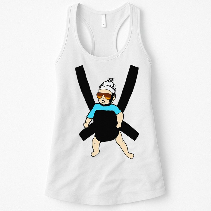 Carlos Hangover Baby with sunglasses in a strap Womens Tank Top