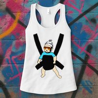 Carlos Hangover Baby with sunglasses in a strap Womens Tank Top
