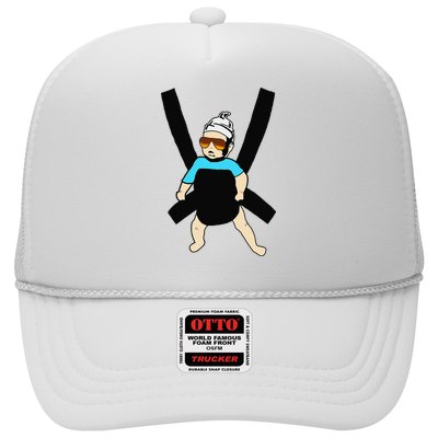 Carlos Hangover Baby with sunglasses in a strap Trucker Hat