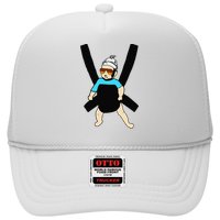Carlos Hangover Baby with sunglasses in a strap Trucker Hat