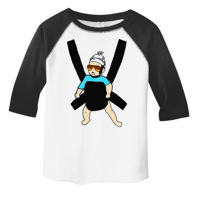 Carlos Hangover Baby with sunglasses in a strap Toddler Fine Jersey T-Shirt