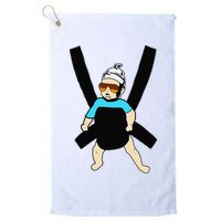 Carlos Hangover Baby with sunglasses in a strap Golf Towel