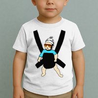 Carlos Hangover Baby with sunglasses in a strap Toddler T-Shirt