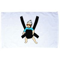 Carlos Hangover Baby with sunglasses in a strap Microfiber Hand Towel