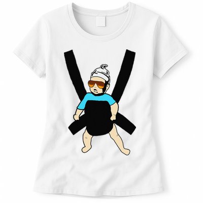 Carlos Hangover Baby with sunglasses in a strap Womens T-Shirt