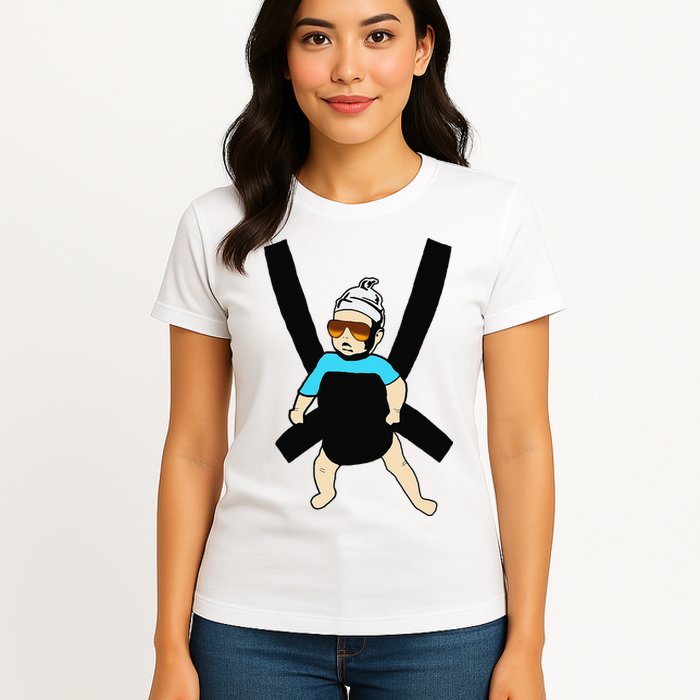 Carlos Hangover Baby with sunglasses in a strap Womens T-Shirt