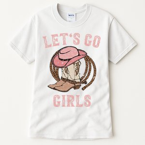 Cow Hat Boots Let's Go Western Cowgirls Tall T-Shirt