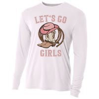 Cow Hat Boots Let's Go Western Cowgirls Cooling Performance Long Sleeve Crew