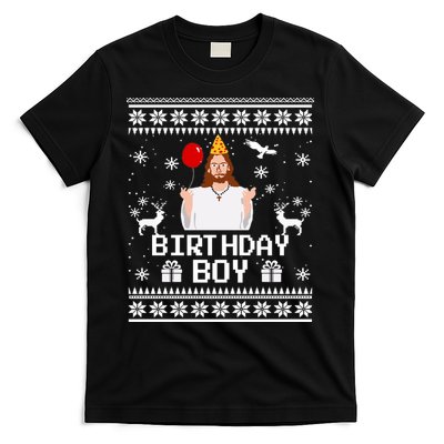 Christian Happy Birthday Jesus Birthday Boy Ugly Christmas Sweater T-Shirt