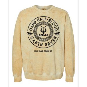 Camp Half Blood Percy Jackson Cabin Seven Colorblast Crewneck Sweatshirt