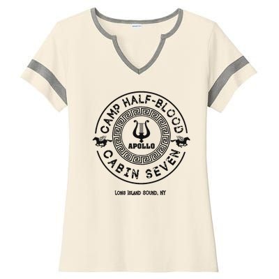 Camp Half Blood Percy Jackson Cabin Seven Ladies Halftime Notch Neck Tee