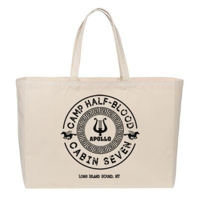 Camp Half Blood Percy Jackson Cabin Seven Cotton Canvas Jumbo Tote