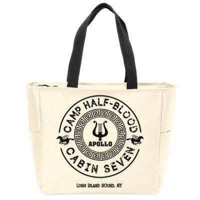 Camp Half Blood Percy Jackson Cabin Seven Zip Tote Bag