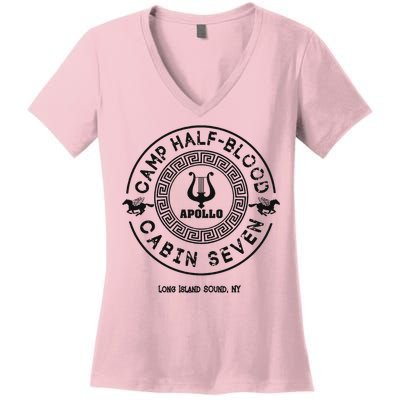 Camp Half Blood Percy Jackson Cabin Seven Women's V-Neck T-Shirt