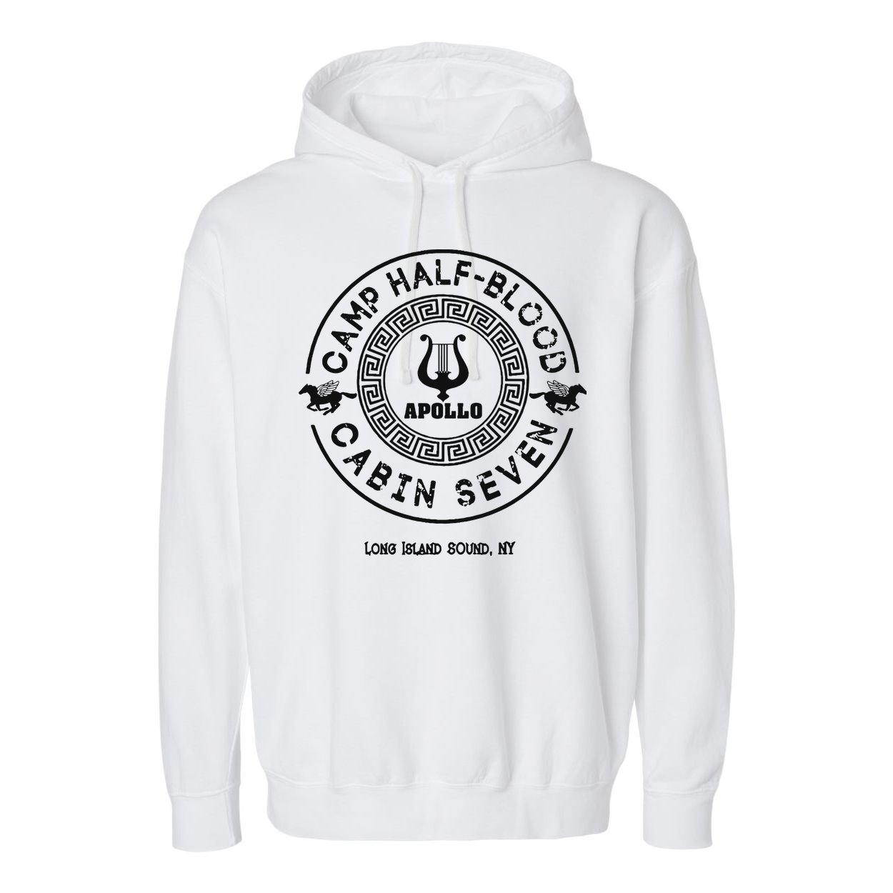 Camp Half Blood Percy Jackson Cabin Seven Garment-Dyed Fleece Hoodie