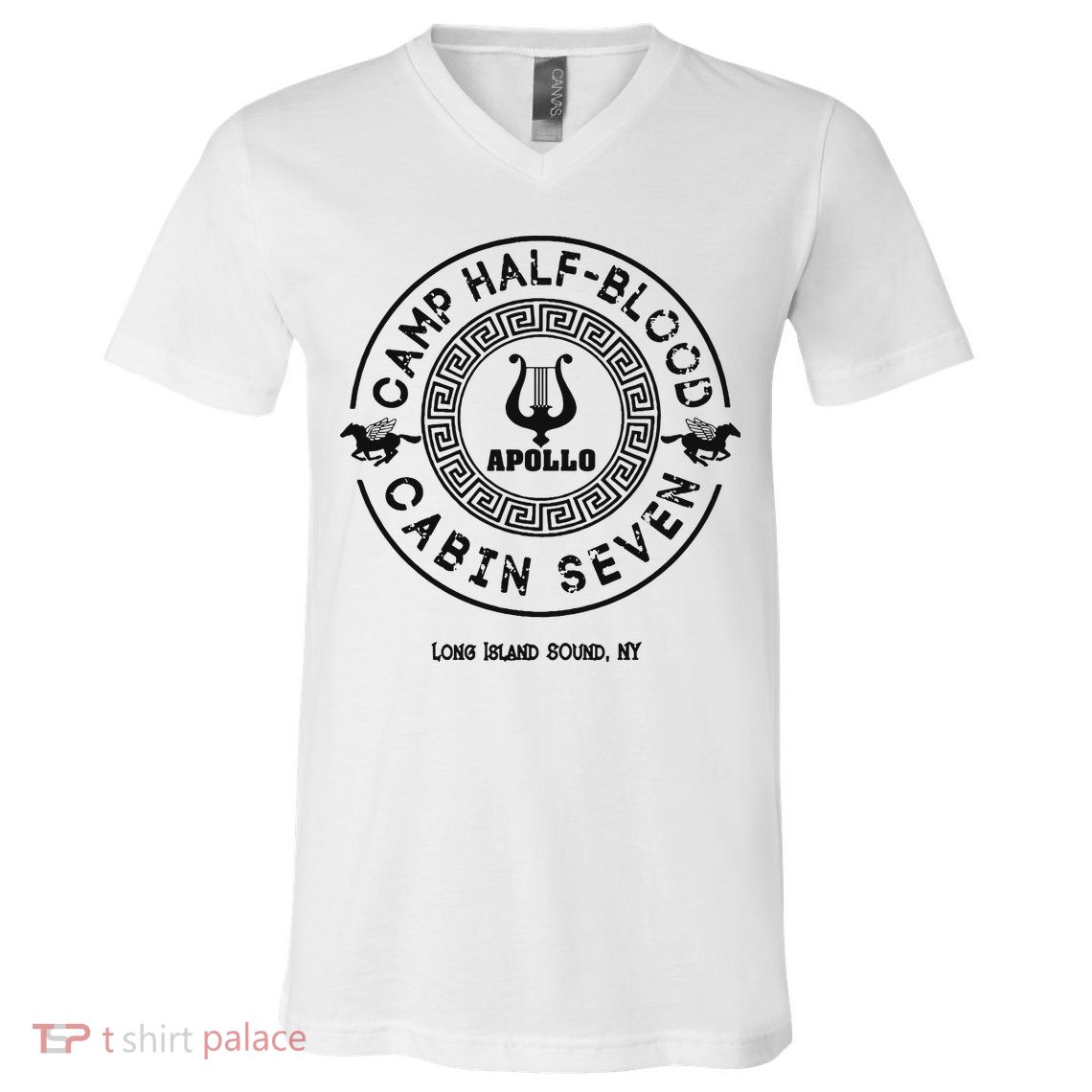 Camp Half Blood Percy Jackson Cabin Seven V-Neck T-Shirt