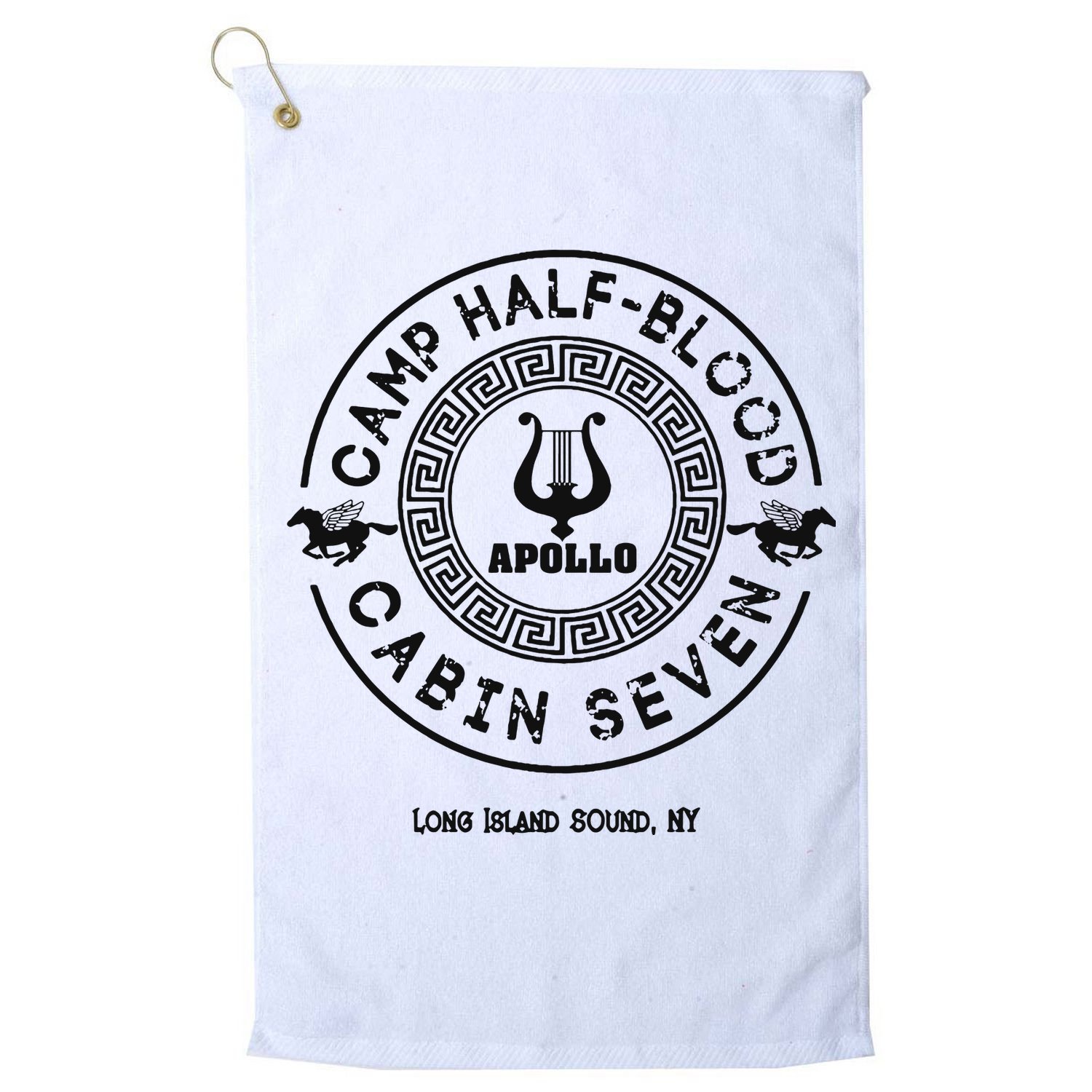 Camp Half Blood Percy Jackson Cabin Seven Golf Towel