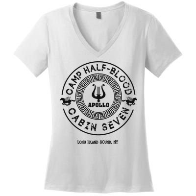 Camp Half Blood Percy Jackson Cabin Seven Women's V-Neck T-Shirt