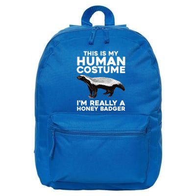 Cute Honey Badger Design Honey Badger Lover 16 in Basic Backpack