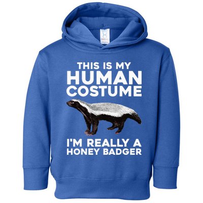 Cute Honey Badger Design Honey Badger Lover Toddler Hoodie