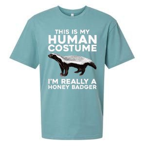 Cute Honey Badger Design Honey Badger Lover Sueded Cloud Jersey T-Shirt